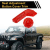 Jeep Gladiator JT (2018-2024) Red Seat Adjustment Button Cover Trim