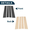 Toyota Sequoia (2008-2014) Carbon Fiber Black 4pcs Door Pillar Window Trim