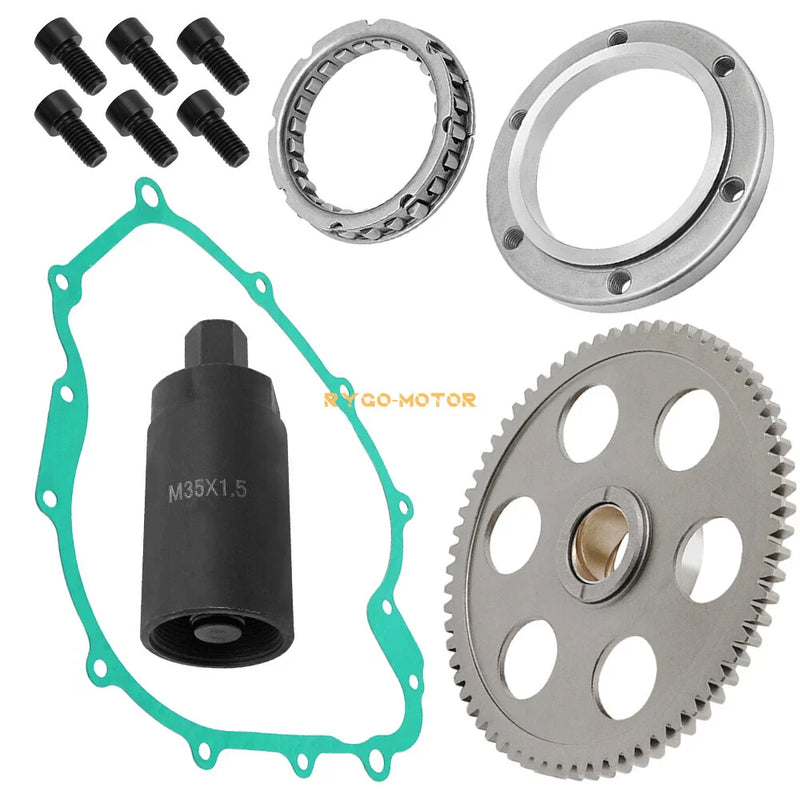 Yamaha Grizzly 660 Starter Clutch 67T Gear Flywheel Puller (2003-2008)