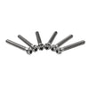 Motorcycle Bike 6pcs M8x50mm Titanium Torx Head Flange Screws