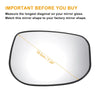 Honda Jazz Right Side White Heated Mirror Glass