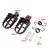 Suzuki V-Strom 650 DL650 Black Front Footrest Pegs (2004-2012)