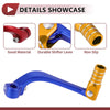 Honda CRF110F Blue Gold Tone Folding Gear Shifter Lever (2013–2018)
