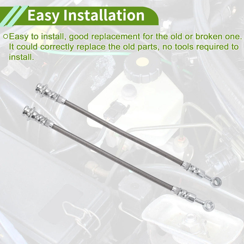 Nissan Patrol GQ Y60 2 x Rear Extended Brake Line Hose Kit (1988-1997)