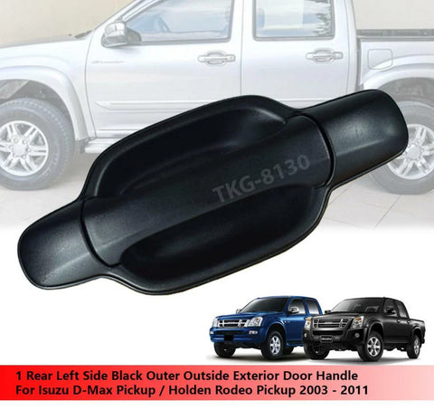 Isuzu Dmax Rear LH Black Door Handle (2003-2011)
