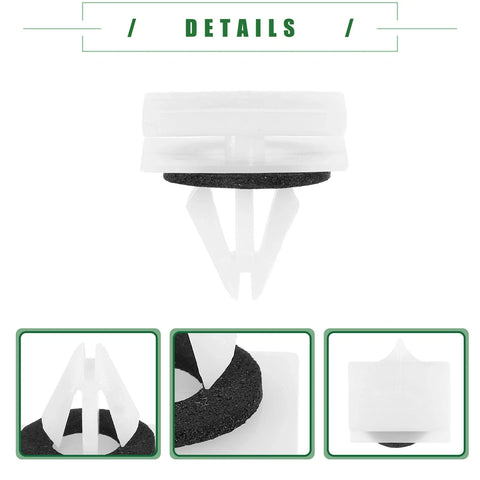Chevrolet Avalanche White 20 Pcs Rocker Panel Clips (2007-2013)
