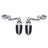 Harley Softail Sportster Chrome 1.25" Highway Bar Footpegs