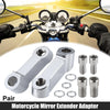 Honda Yamaha 1 Pair 10mm 8mm Mirror Extend Adapter