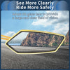 Motorcycle Light Yellow Gold Tone Rear View Mirrors 2 x M8/M10