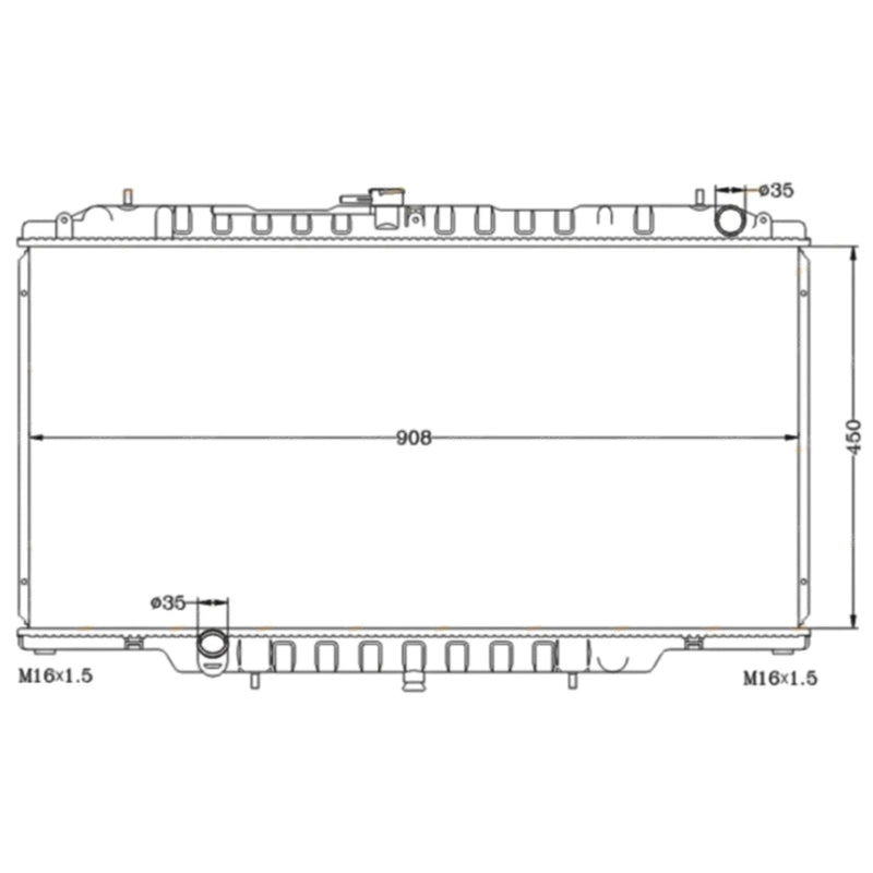 Nissan Patrol GU Aluminium Alloy Radiator 6cyl 4.2L (1998-2001)