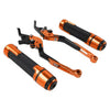 Yamaha YZF R1 R6S Orange Extendable Brake Clutch Lever Grip Set