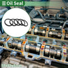 Make Model Oil Seal 55x63x5mm NBR Rubber Black Rotary Seal 5 Pcs
