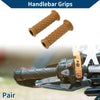 Motorcycle Handlebar Grips Rubber Light Brown 7/8" 22mm Hand Grip Cover
