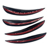 Car 4pcs Black Wheel Eyebrow Arch Trim Fender Flares