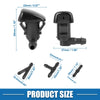 Chrysler 300 2011-2018 Windshield Washer Nozzles (Set of 4)