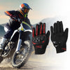 M 1Pair Motorcycle Gloves Breathable Full Finger Nylon Outdoor Red