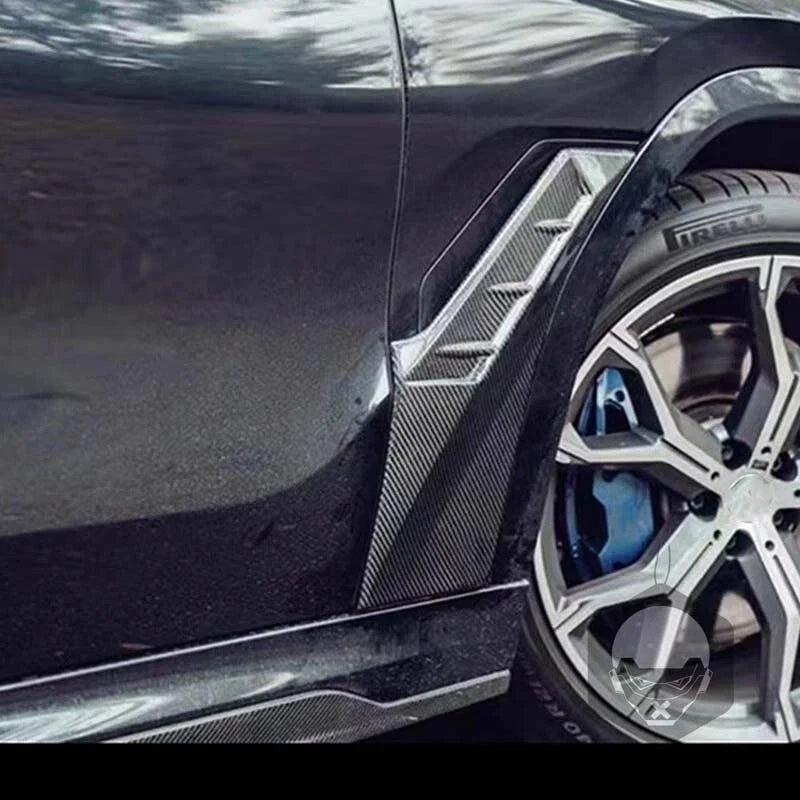 BMW X6 G06 2020-2024 Real Carbon Fiber Side Fender Spoiler Cover Trim Fit