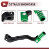 Bosuer M4 Folding Motorcycle Gear Shifter Lever Black Green Silver Tone