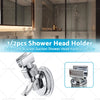Bathroom Wall Mount Adjustable Bracket Suction Shower Head Holder