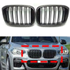 BMW X3 G01 X4 G02 2018-2021 Real Carbon Fiber Front Bumper Grille Mesh Trim