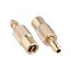 Pair Bore Hose Tire Inflator Valve Connector Brass Chuck