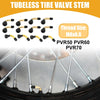 Motorcycles 12 Pcs Tire Valve Stem Universal Gold Tone