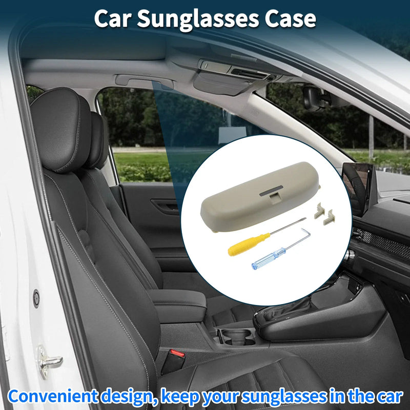 Toyota Camry 2018-2022 Eyeglasses Holder Storage Beige Sunglasses Case
