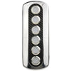 Marine Switch Panel Carbon Fiber Vinyl Stainless Steel Push Button Blue Light