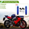Honda, Suzuki, Yamaha - Rear Brake Pedal - Blue Motorcycle Foot Pegs