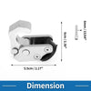 Motorcycle Aluminum Alloy Silver Tone Handlebar Hook