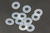 Washers m5 5.3mm ID 12mm OD 0.5mm Thick Thin Clear Nylon Plastic