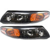 Headlight Assembly Set For 2000-2004 Pontiac Bonneville