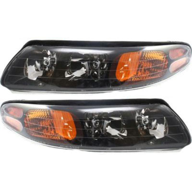 Headlight Assembly Set For 2000-2004 Pontiac Bonneville