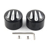 Harley Softail Touring Black  Front Cut Axle Nut Cap Covers