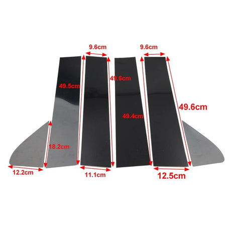 Chevrolet Silverado GMC Sierra 1500 Black Window Pillar Post Door Trim