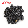 Motorcycle Well Nuts / 30Pcs / Black Rubber Windscreen Windshield Screen