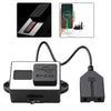 Motorcycle Battery Clamp USB Charger Dual Ports