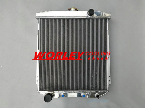 1954-1956 Ford Customline V8 Aluminum Radiator + Fans (1954-1956)