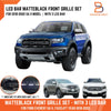 Ford Everest SUV Raptor Style + LED Bar Matte Black Front Grille (18-22)