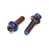 Motorcycle 10 x Colorful M6 Titanium Tone Hexagon Bolts Fasteners