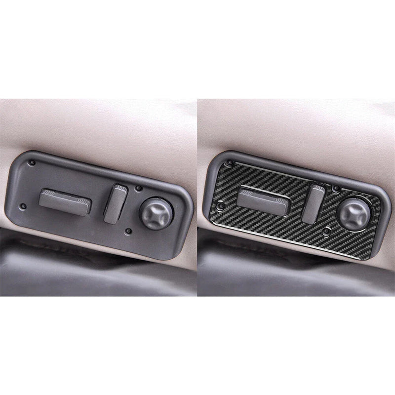Hummer H2 Carbon Fiber Seat Control Adjustment Button Covers (2003-2007)