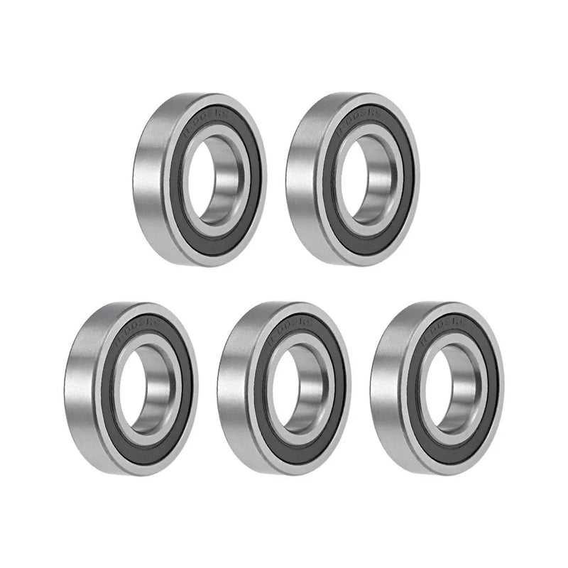 Ball Bearings 17x35x8mm Double Sealed Chrome Steel 5pcs
