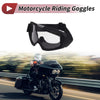 1 x Motorcycle Riding Goggles Clear Lens Black Frame PC Cycling Sunglasses