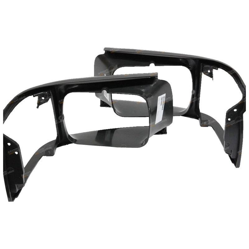 Toyota Hiace 2 x LH+RH Dark Grey Headlight Surrounds Pair (1989–1992)