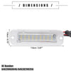 Mercedes-Benz G500 2 x LED License Plate Lights (2013-2021)