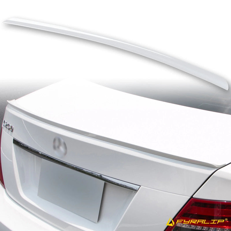 Mercedes-Benz W204 149 White Boot Lip Spoiler (2007-2014)