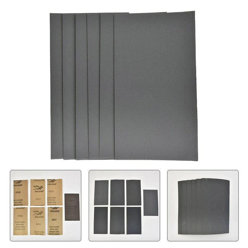 600 / 800 / 1000 / 1200 / 1500 / 2000 / 2500 70pcs Sandpaper Wet / Dry 35 1/2