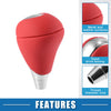Lexus Toyota Red Silver Tone Gear Shift Knob