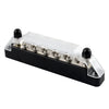 Car Marine RV Boat Black 10 Terminal Power Distribution Block with Cover