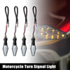 Motorcycle 4pcs / Motorcycle Turn Signal Lights Blue Amber LED 12V Transparent Shell